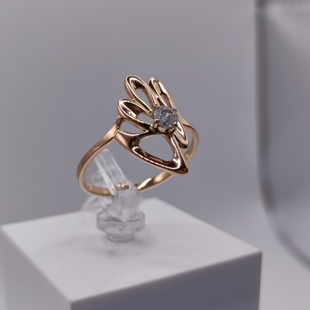 КОЛКМ585 КОЛЬЦО С КАМНЕМ (Au 585)