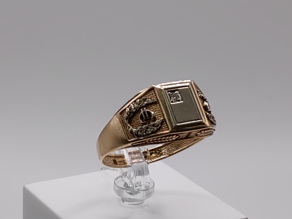 31-0334 КОЛЬЦО ПЕЧАТКА Бриллиант (Au 585)