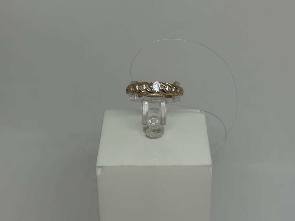 КОЛЬЦО С КАМНЯМИ (Au 585)