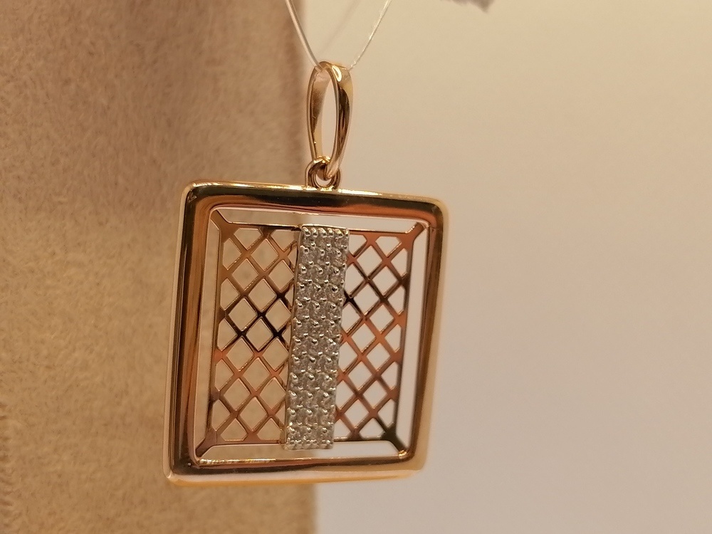 ПОДВЕСКА С КАМНЯМИ (Au 585)