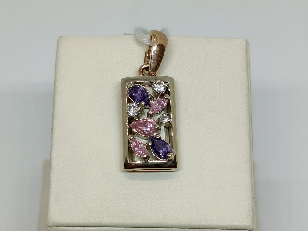 ПОДВЕСКА С КАМНЯМИ (Au 585)