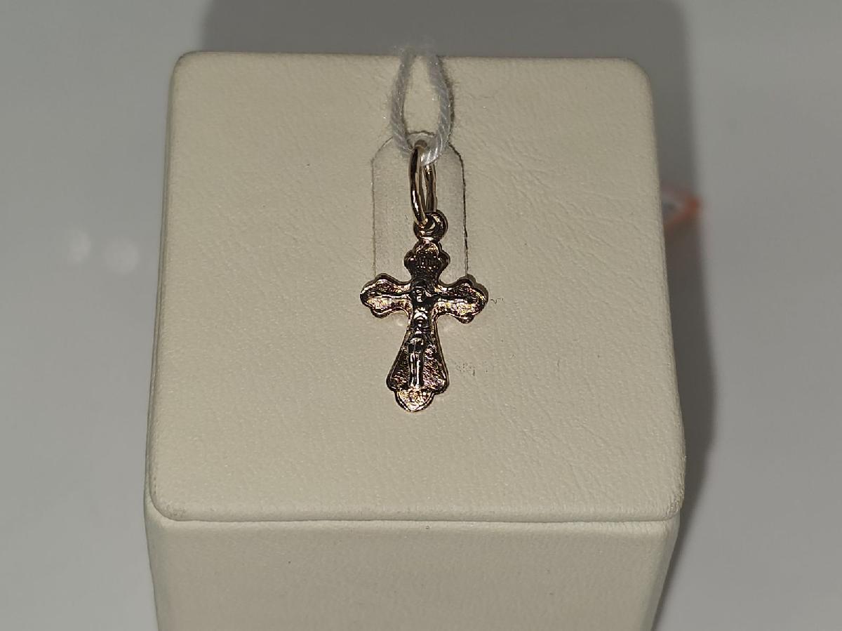 ПОДВЕСКА КРЕСТ БЕЗ КАМНЯ (Au 585)