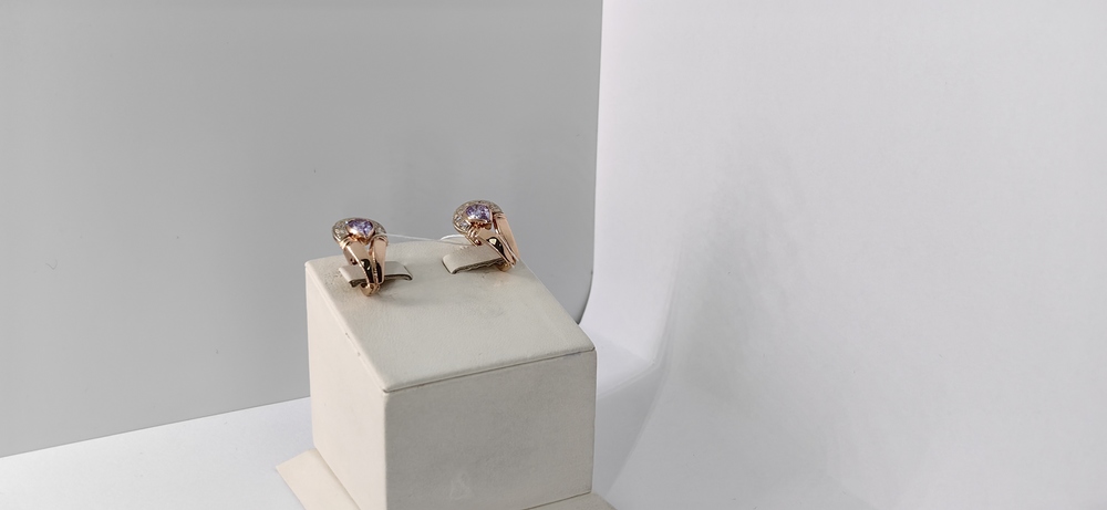 СЕРЬГИ С КАМНЯМИ (Au 585)