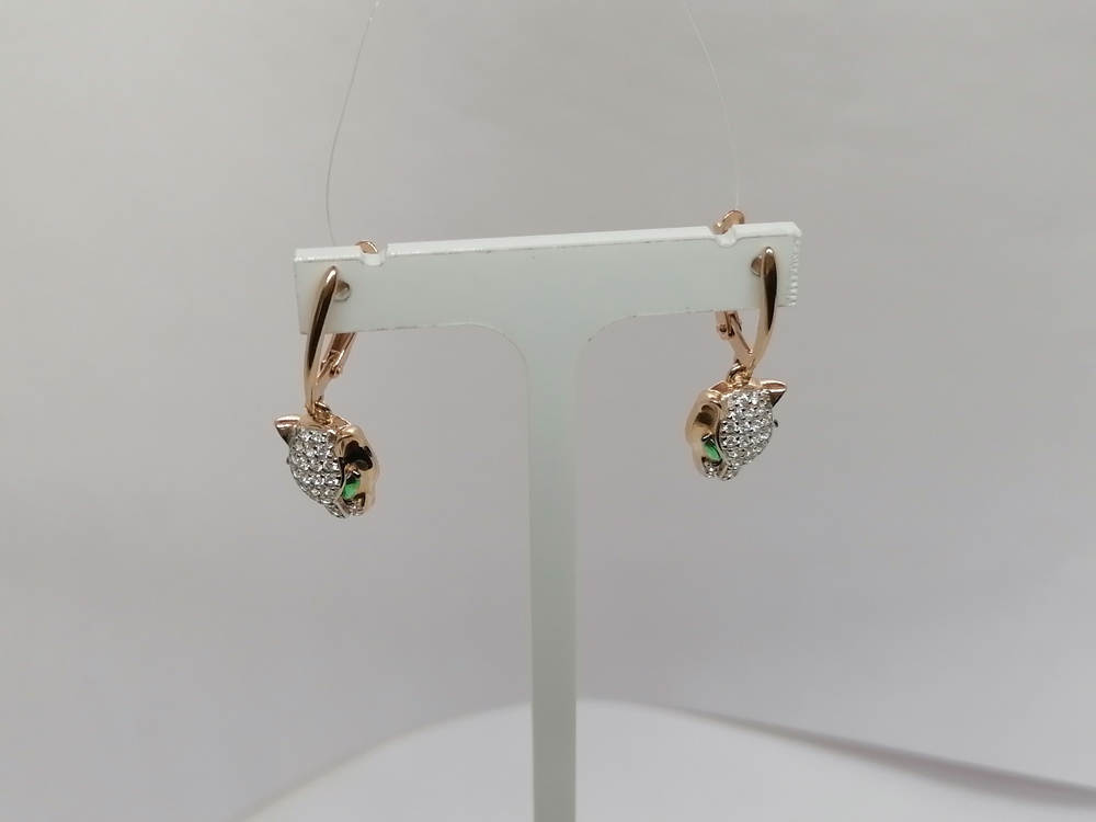 СЕРЬГИ С КАМНЯМИ (Au 585)