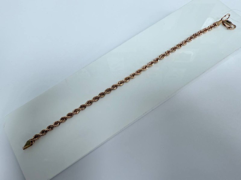 БРАСЛЕТ ПУСТОТЕЛЫЙ Веревка (Au 585)