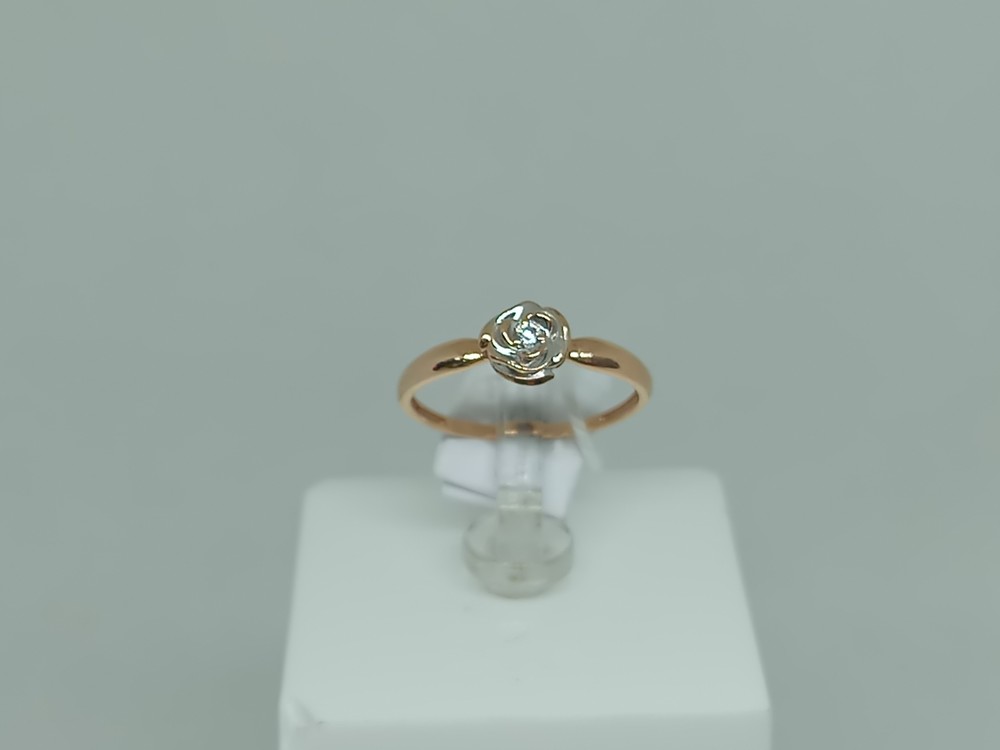 КОЛКМ585 КОЛЬЦО С КАМНЕМ (Au 585)