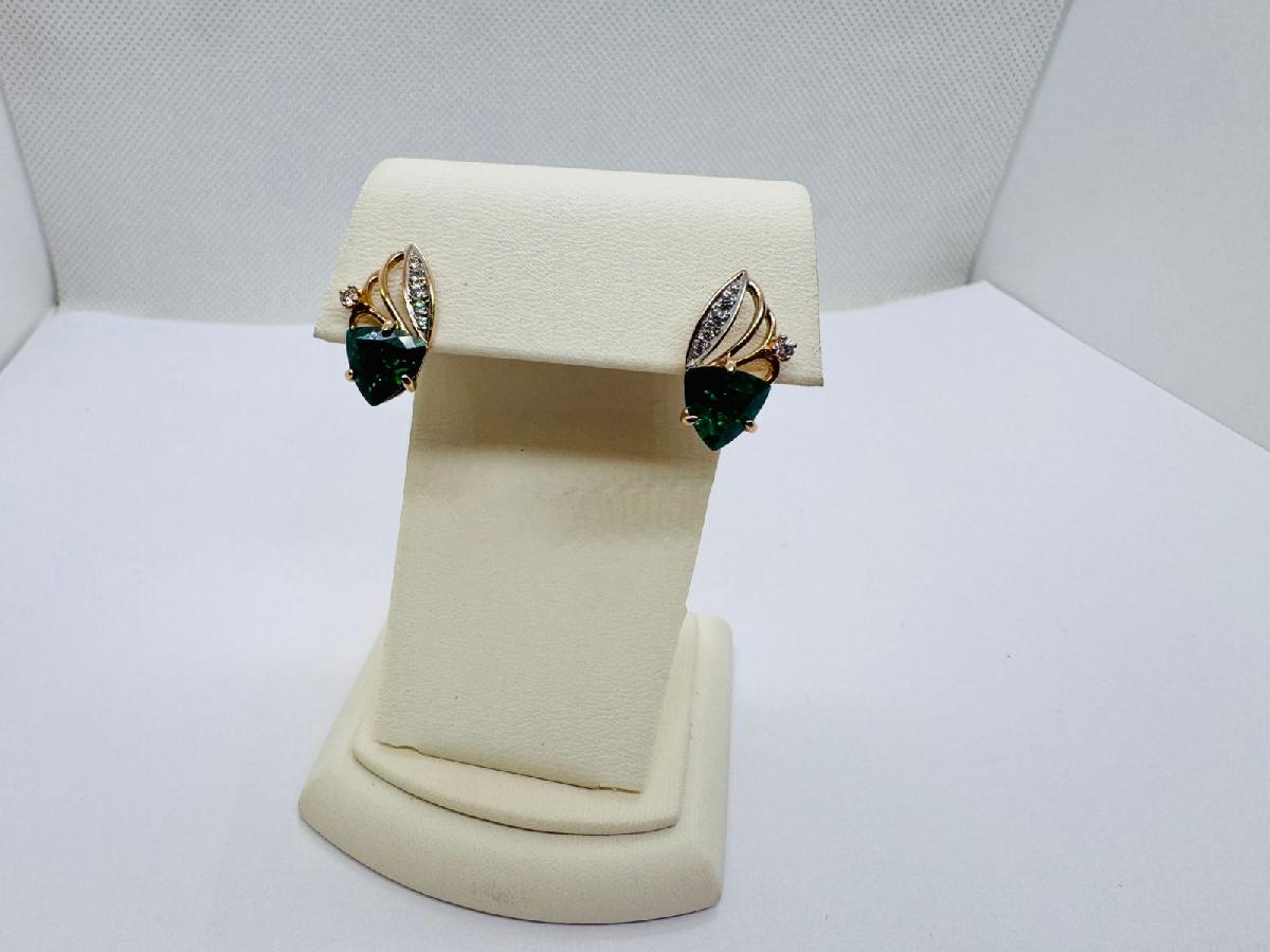 СЕРЬГИ С КАМНЯМИ (Au 585)