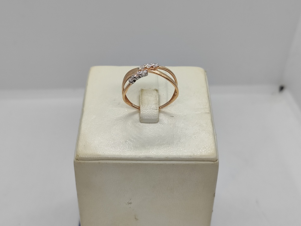 КОЛЬЦО С КАМНЯМИ (Au 585)