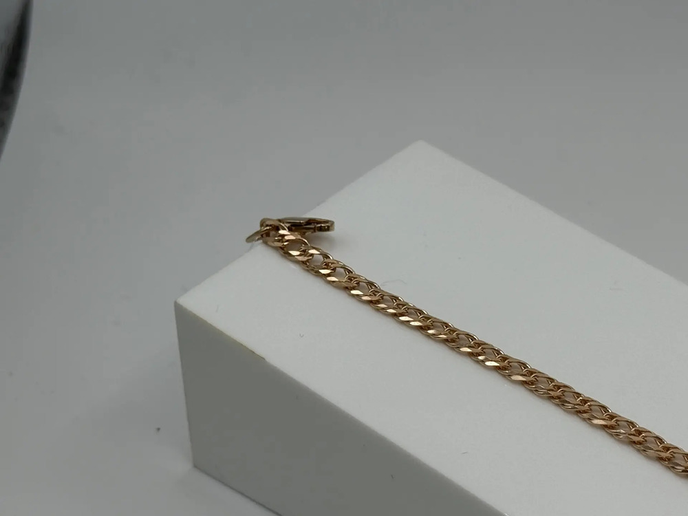 БРАСЛЕТ ПОЛНОВЕСНЫЙ Ромб двойной (Au 585)