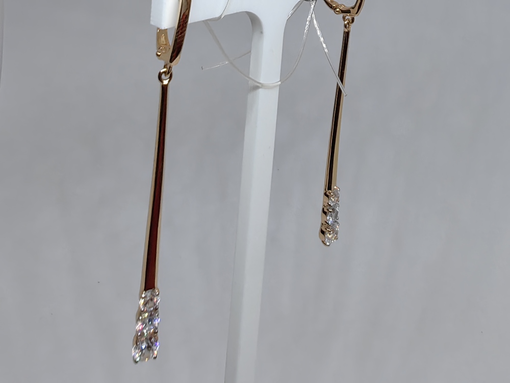 СЕРЬГИ С КАМНЯМИ (Au 585)