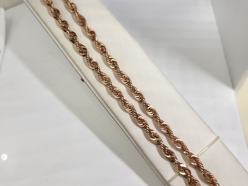 ЦЕПЬ ПУСТОТЕЛАЯ Веревка (Au 585)