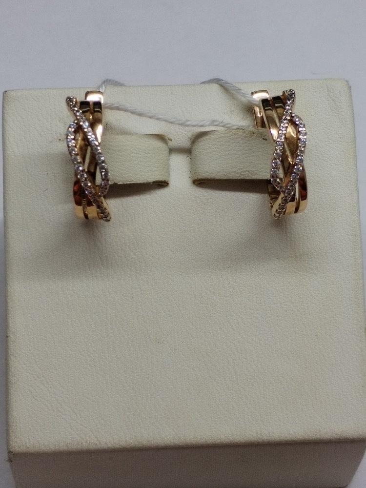 СКМИ585 СЕРЬГИ С КАМНЯМИ (Au 585)