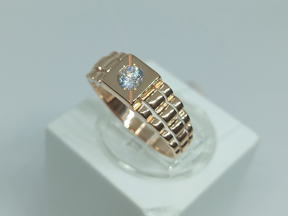 КОЛЬЦО ПЕЧАТКА с камнем (Au 585)