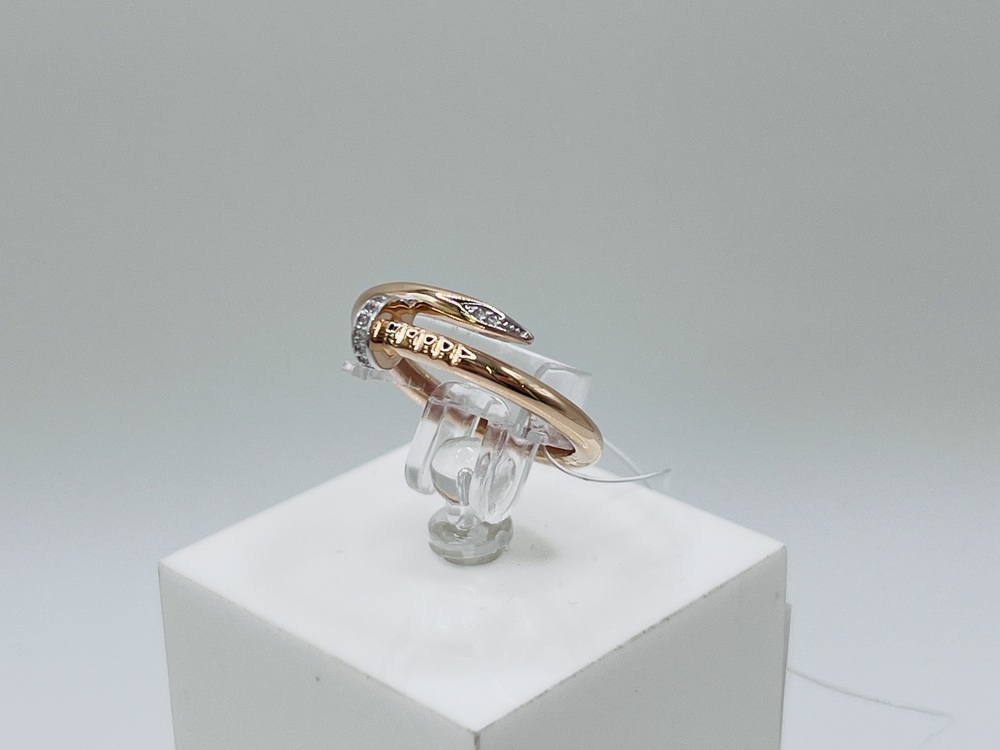 КОЛЬЦО С КАМНЯМИ (Au 585)