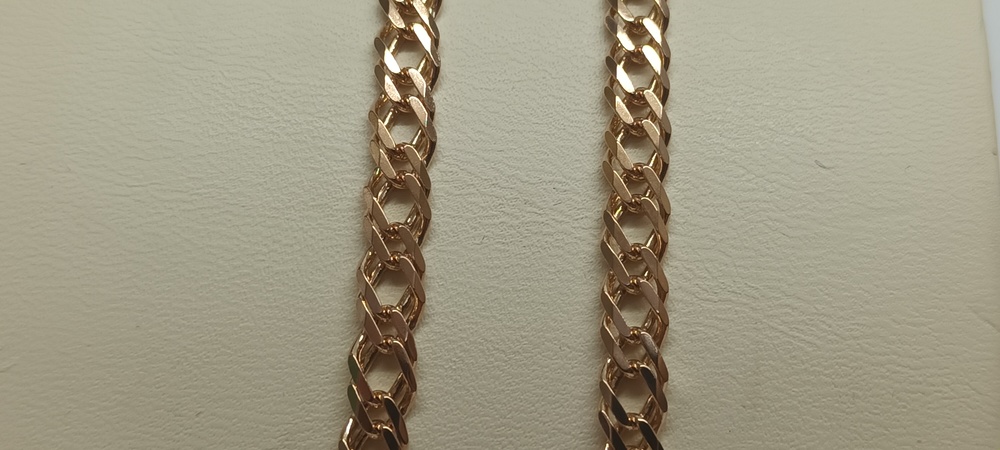 ЦЕПЬ ПОЛНОВЕСНАЯ Ромб двойной (Au 585)