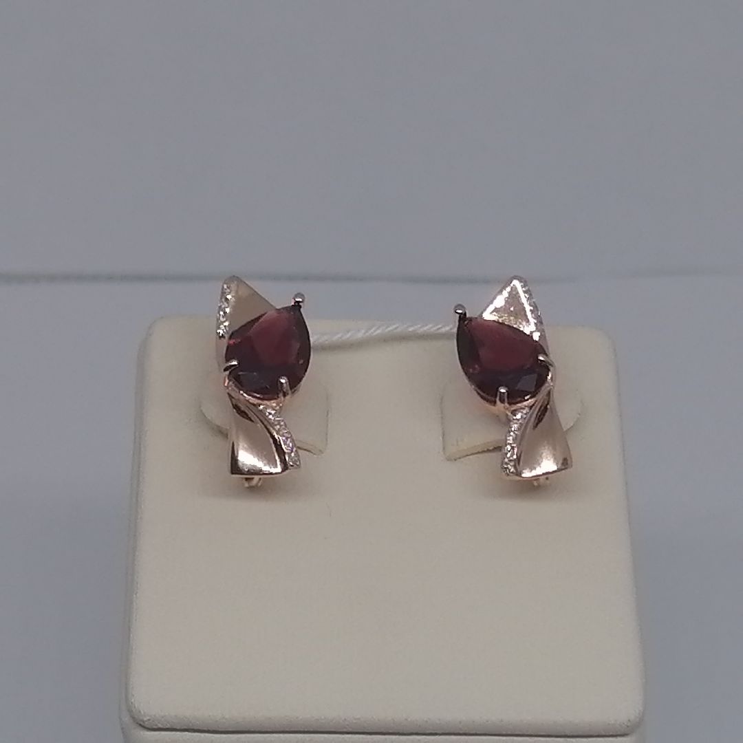 СЕРЬГИ С КАМНЯМИ (Au 585)