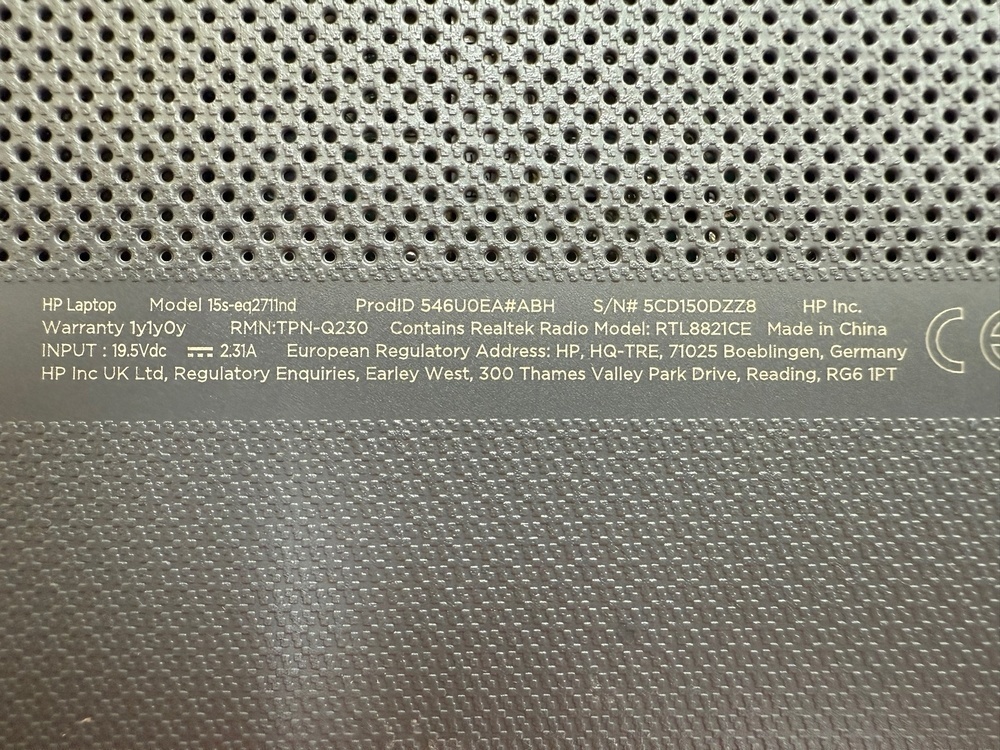 Ноутбук HP; Ryzen 3-5300U, AMD Radeon (TM) Graphics, 8 Гб, 256 Гб, Нет