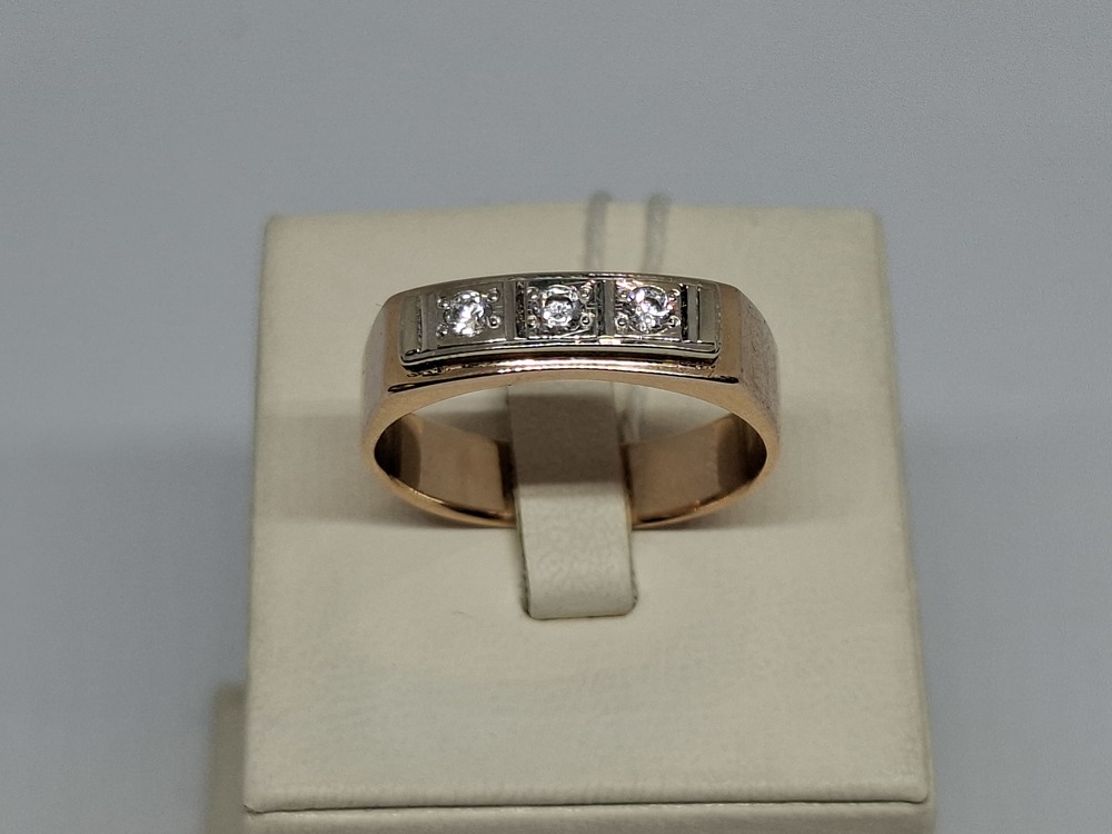 ПЕЧАТКА С КАМНЯМИ (Au 585)