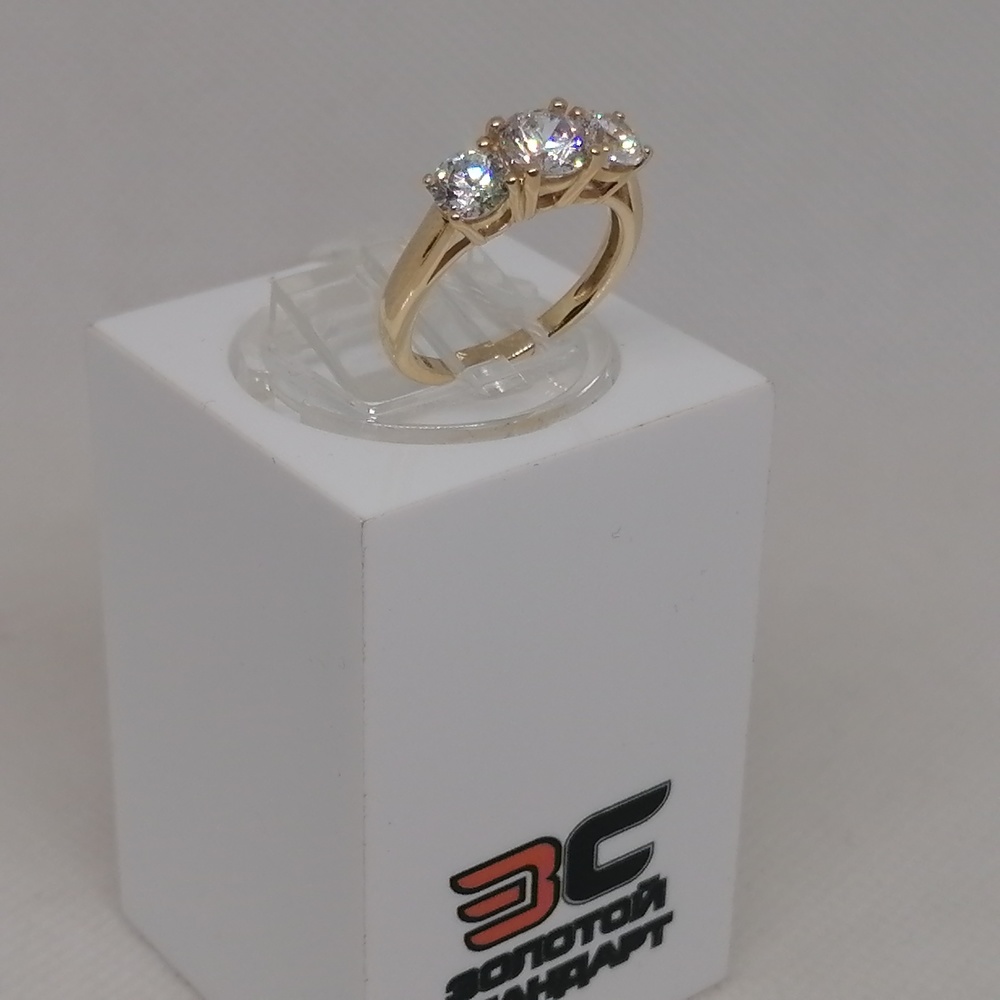 КОЛЬЦО С КАМНЯМИ (Au 585)