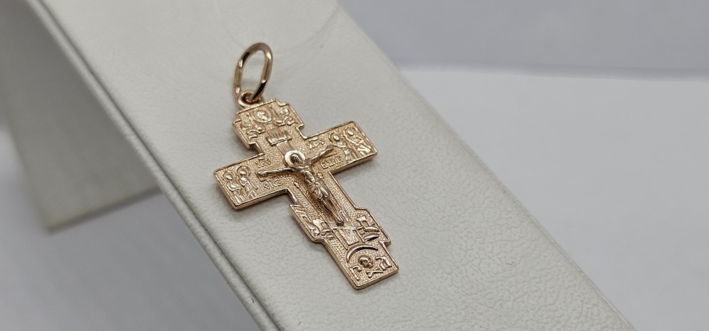 ПОДВЕСКА КРЕСТ без камня (Au 585)