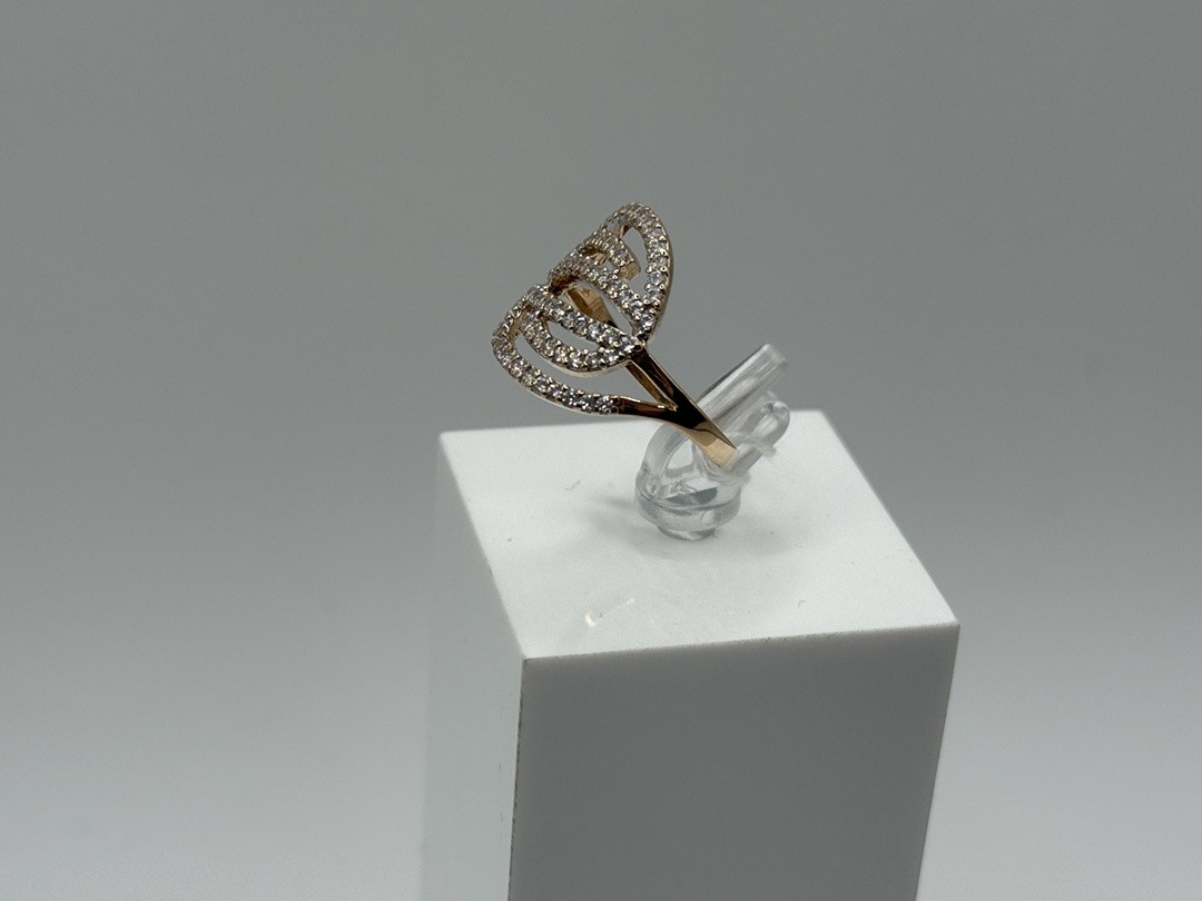 КОЛКМИ585 КОЛЬЦО С КАМНЯМИ (Au 585)