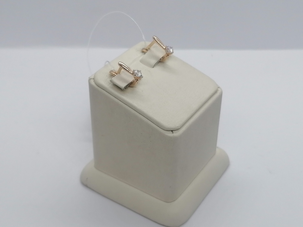 СЕРЬГИ С КАМНЕМ (Au 585)