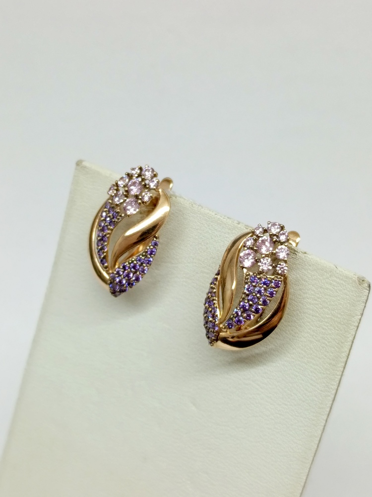 СЕРЬГИ С КАМНЯМИ (Au 585)