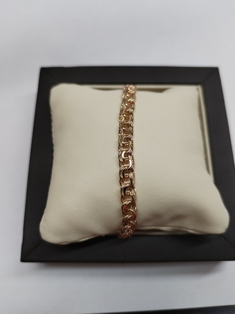 БЛБ585 БРАСЛЕТ ПОЛНОВЕСНЫЙ Бисмарк (Au 585)