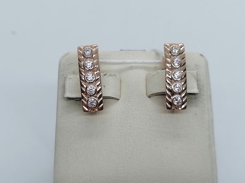 СЕРЬГИ С КАМНЯМИ (Au 585)