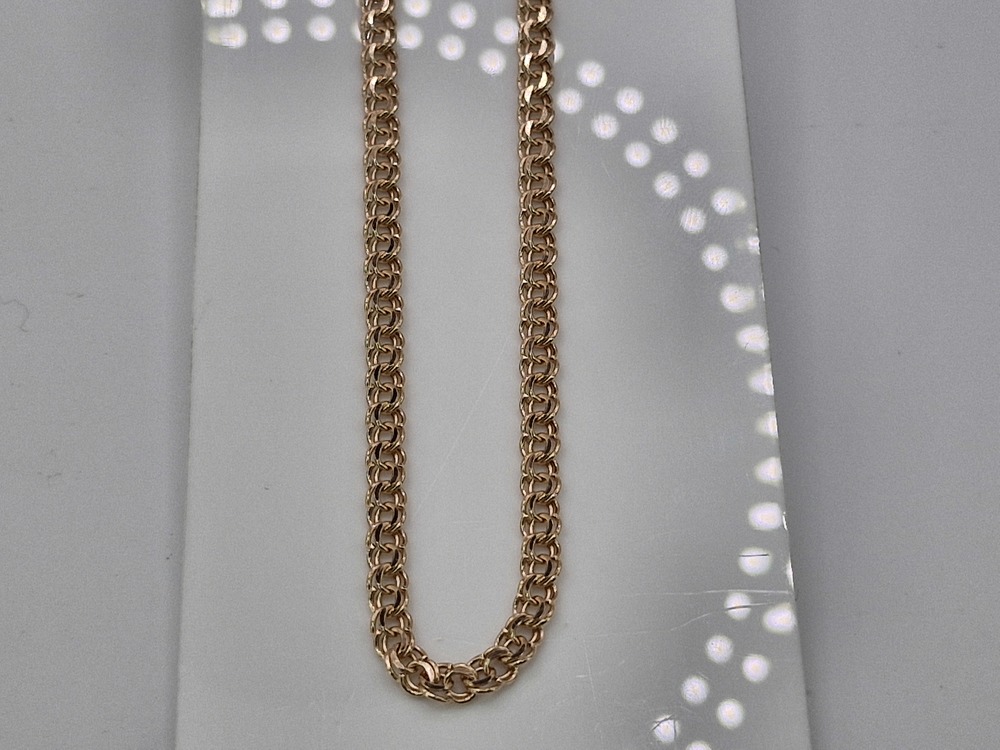 ЦЕПЬ ПУСТОТЕЛАЯ Бисмарк (Au 585)