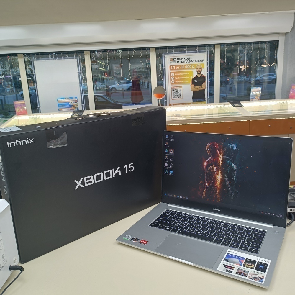 Ноутбук Infinix; Ryzen 5 7430U, AMD Radeon (TM) Graphics, 16 Гб, 512 GB, Нет
