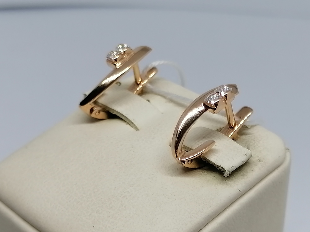 СЕРЬГИ С КАМНЯМИ (Au 585)