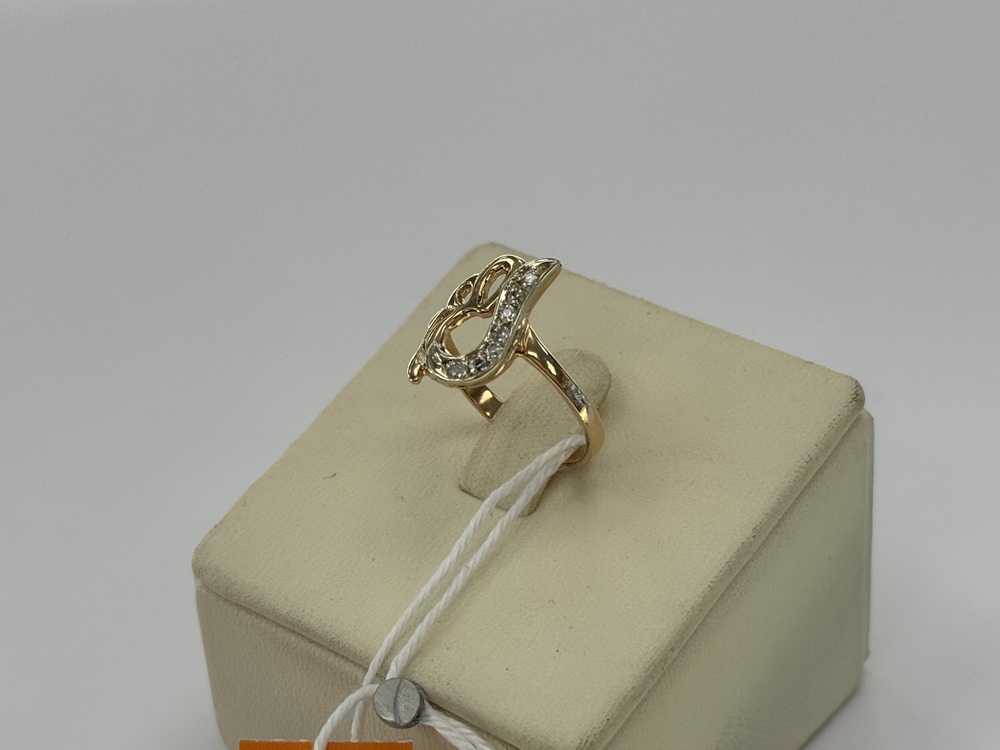 КОЛКМИ585 КОЛЬЦО С КАМНЯМИ (Au 585)