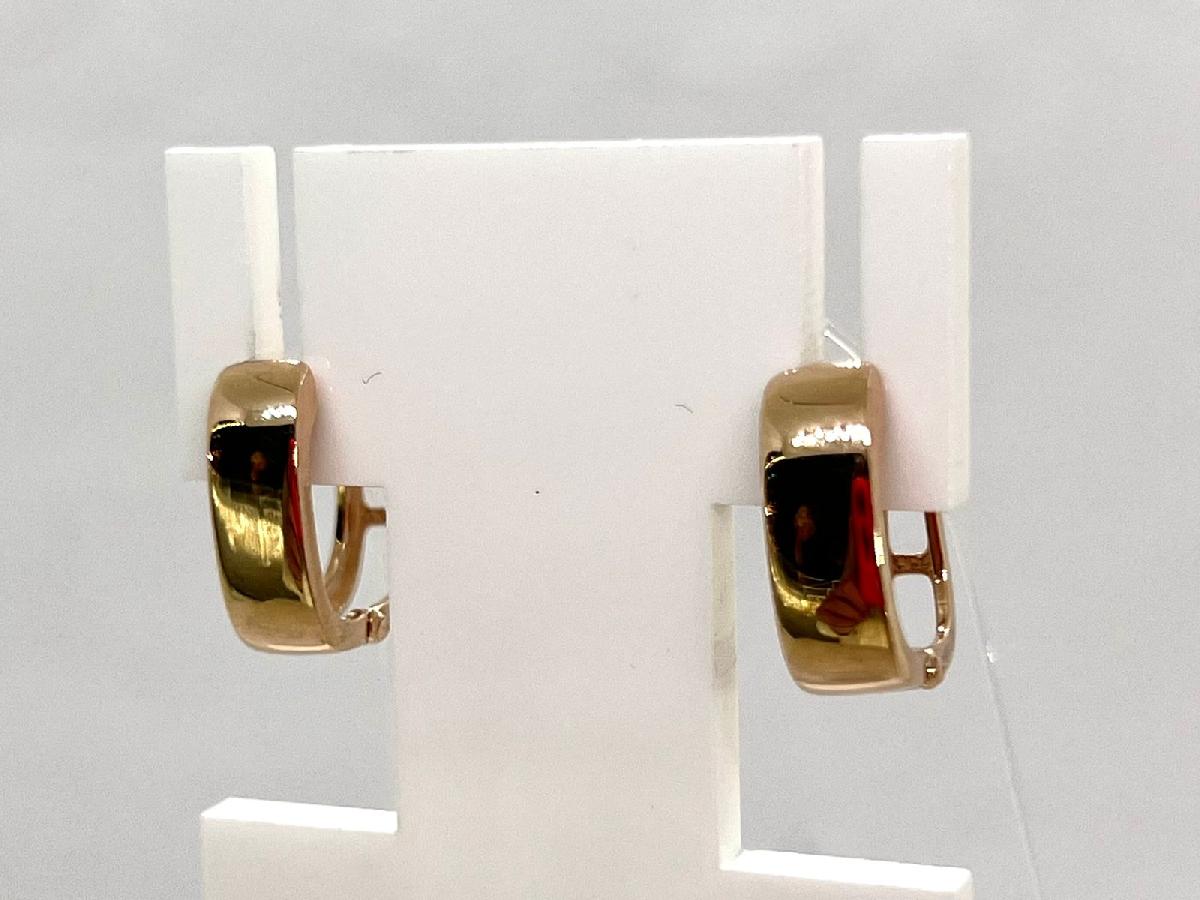 СЕРЬГИ БЕЗ КАМНЯ (Au 585)