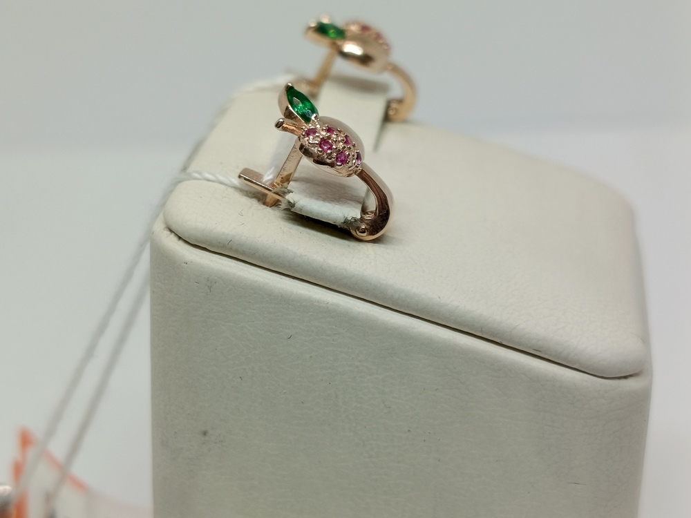 СЕРЬГИ С КАМНЯМИ (Au 585)