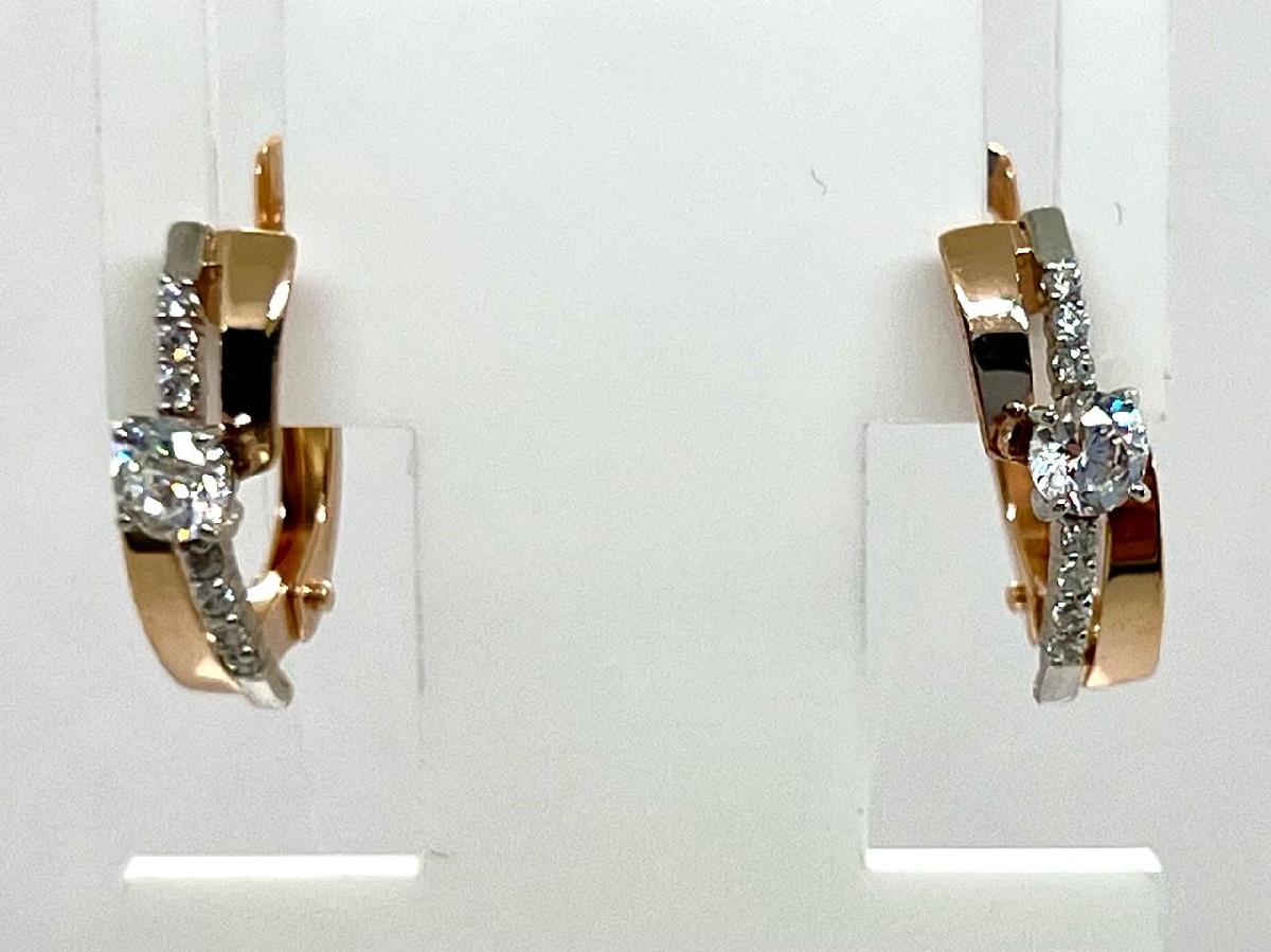 СЕРЬГИ С КАМНЯМИ (Au 585)