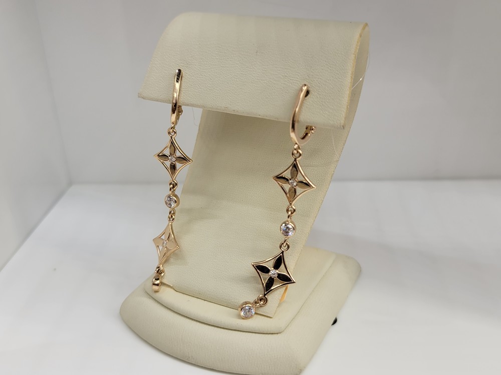 СЕРЬГИ С КАМНЯМИ (Au 585)