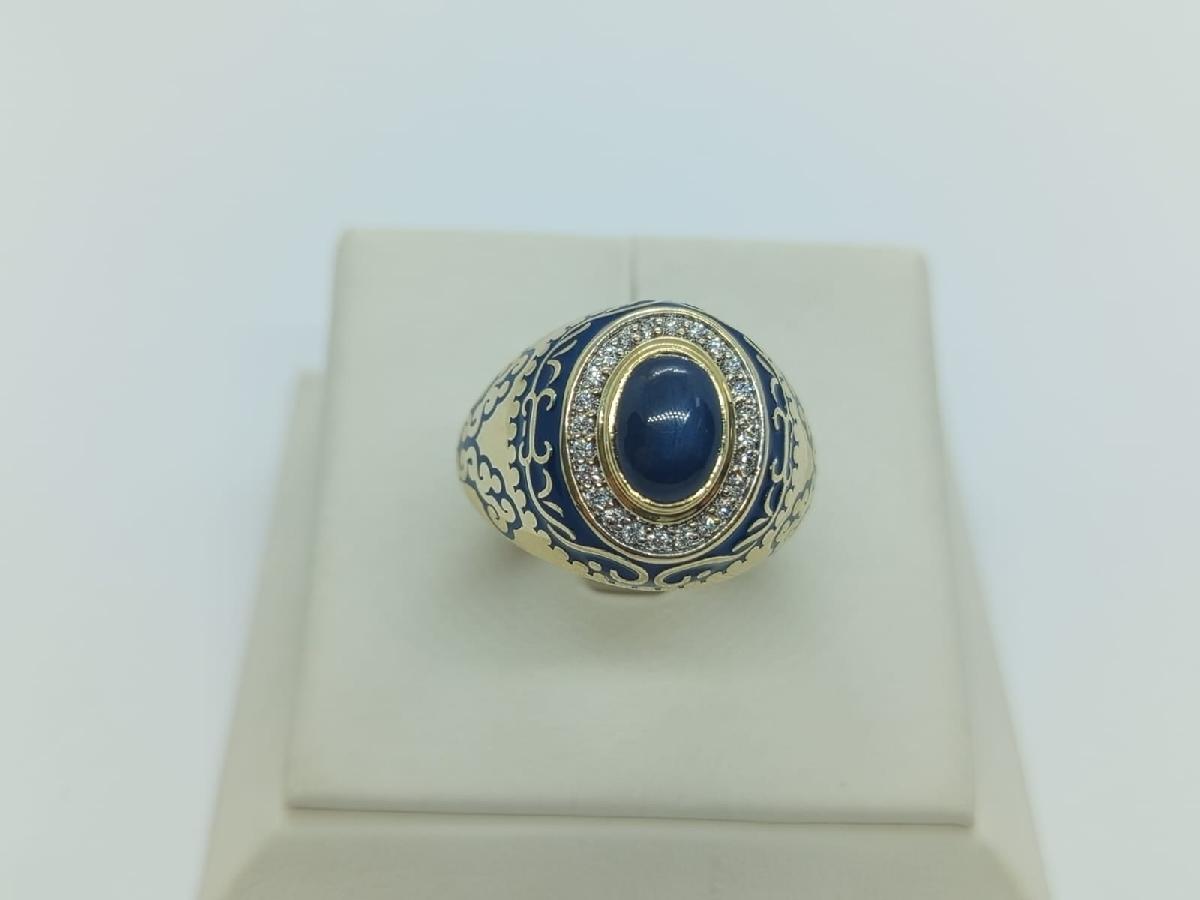 ПЕЧКМИ585 ПЕЧАТКА С КАМНЯМИ (Au 585)