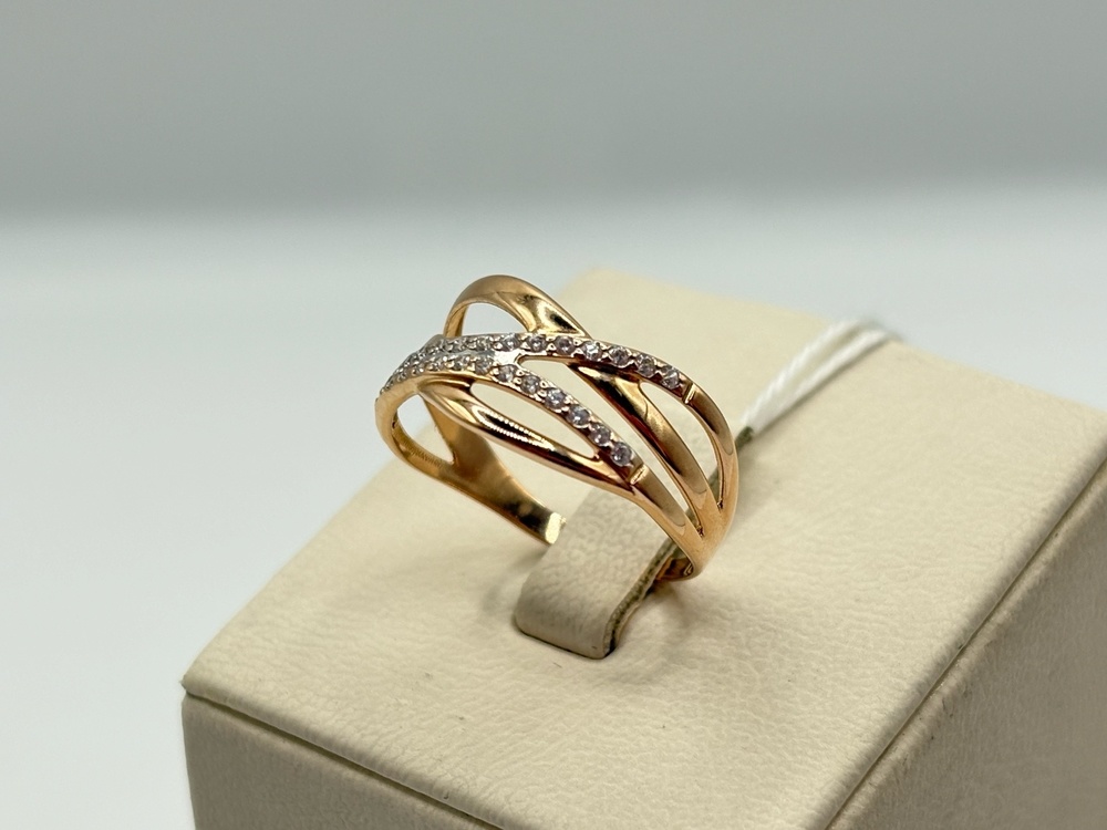 КОЛКМИ585 КОЛЬЦО С КАМНЯМИ (Au 585)