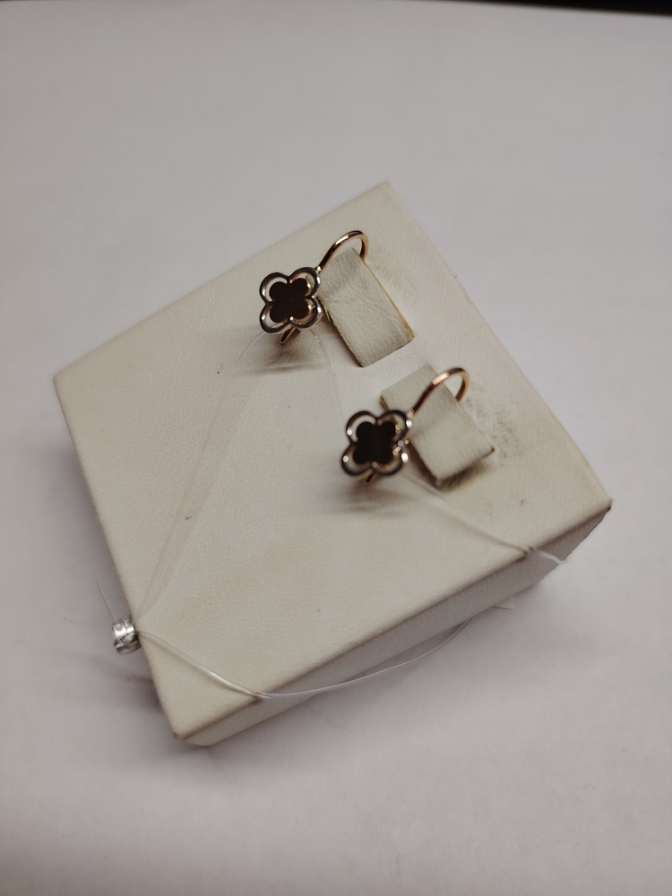 СЕРЬГИ ПЕТЕЛЬКА без камня (Au 585)