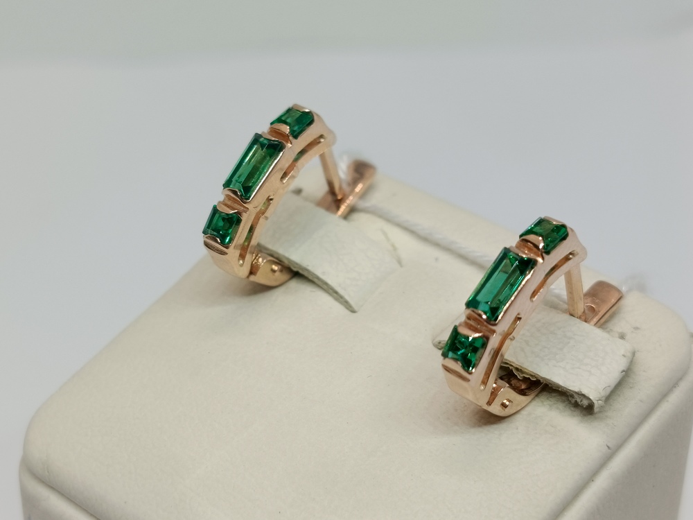 СЕРЬГИ С КАМНЯМИ (Au 585)