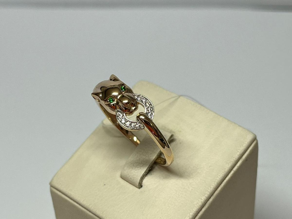 КОЛЬЦО С КАМНЯМИ (Au 585)