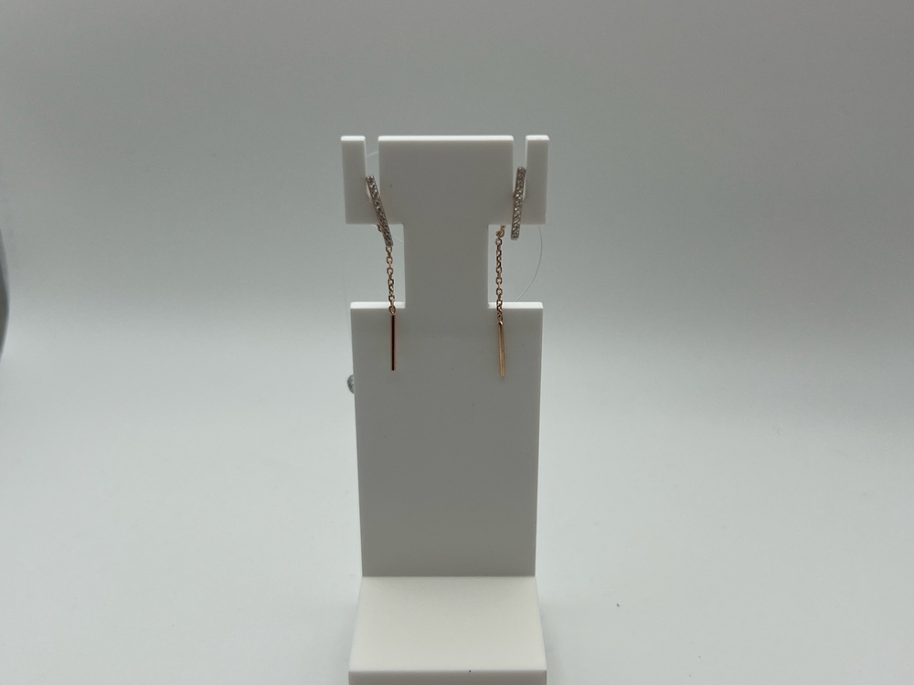 СЕРЬГИ ПРОДЕВКИ с камнями (Au 585)