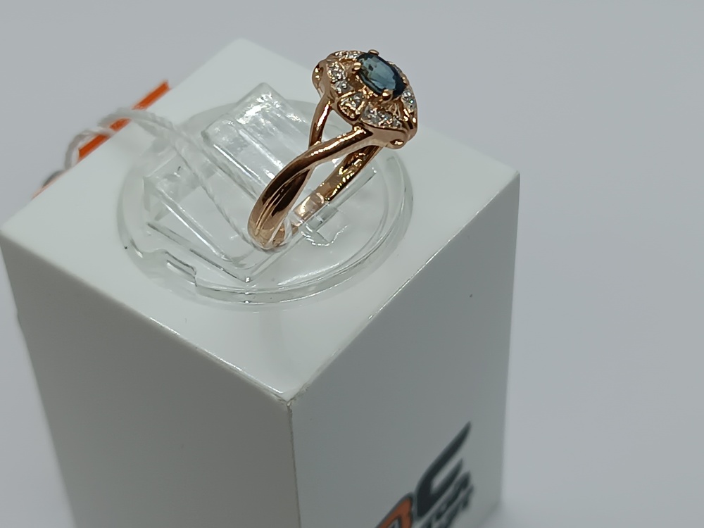 КОЛЬЦО С КАМНЯМИ (Au 585)