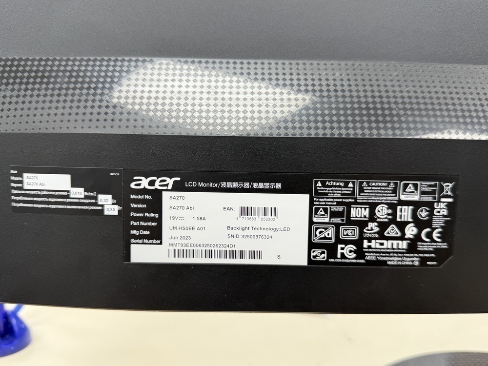 Монитор Acer SA270ABI