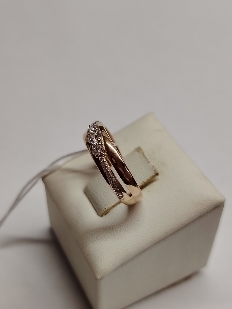 КОЛЬЦО С КАМНЯМИ (Au 585)