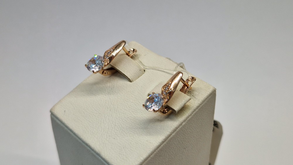 СЕРЬГИ С КАМНЯМИ (Au 585)