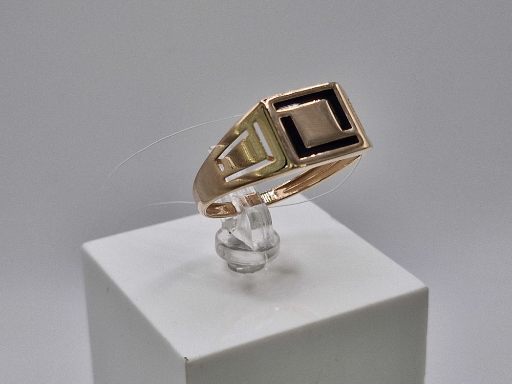 КОЛЬЦО ПЕЧАТКА Эмаль (Au 585)