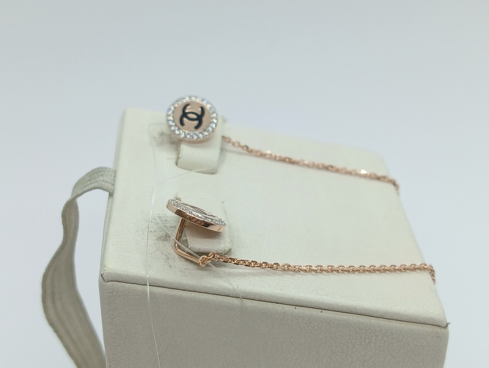 СЕРЬГИ ПРОДЕВКИ с камнями (Au 585)