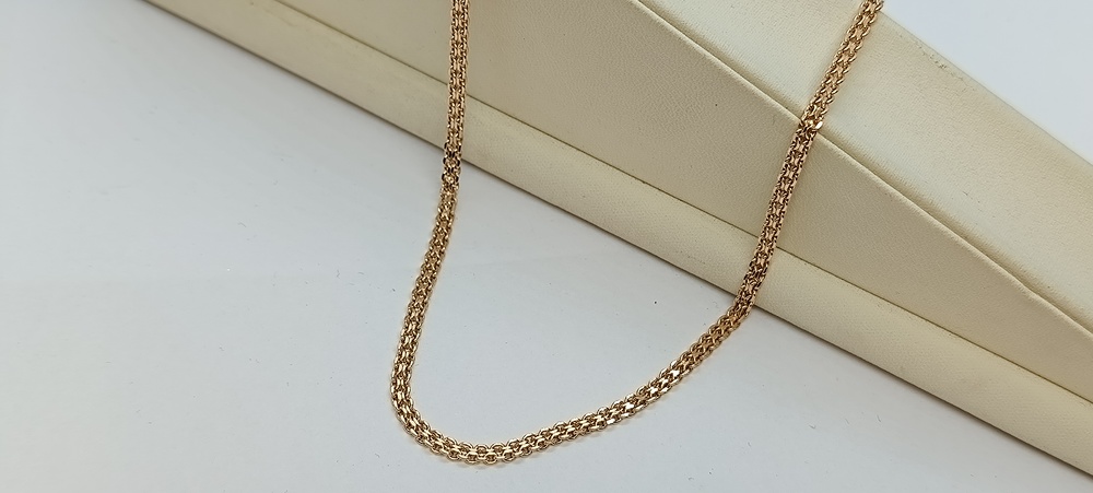 8050202П-50 ЦЕПЬ ПУСТОТЕЛАЯ Бисмарк машинный (Au 585)